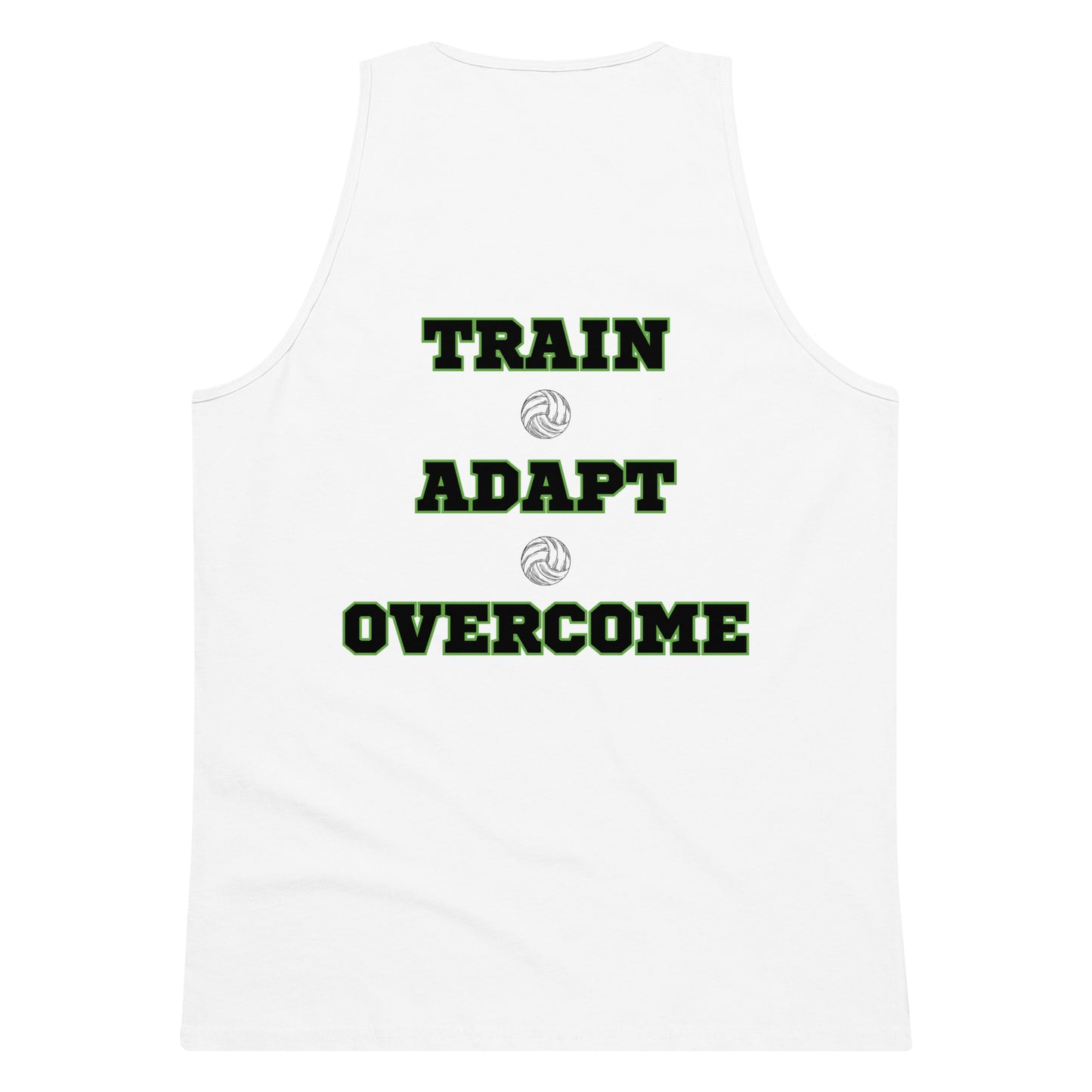 Beach Volleyball Unisex Tank White