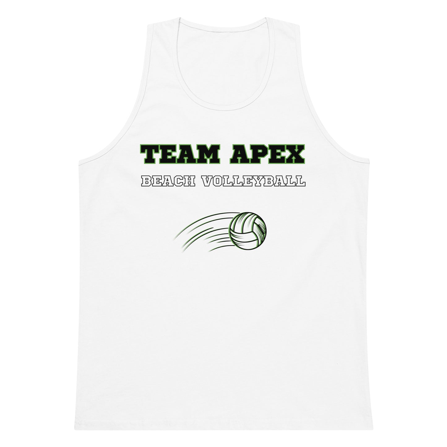 Beach Volleyball Unisex Tank White