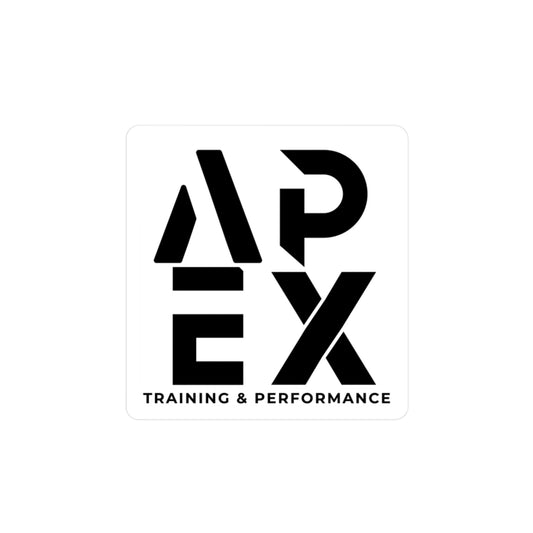 Apex Box Logo Sticker White